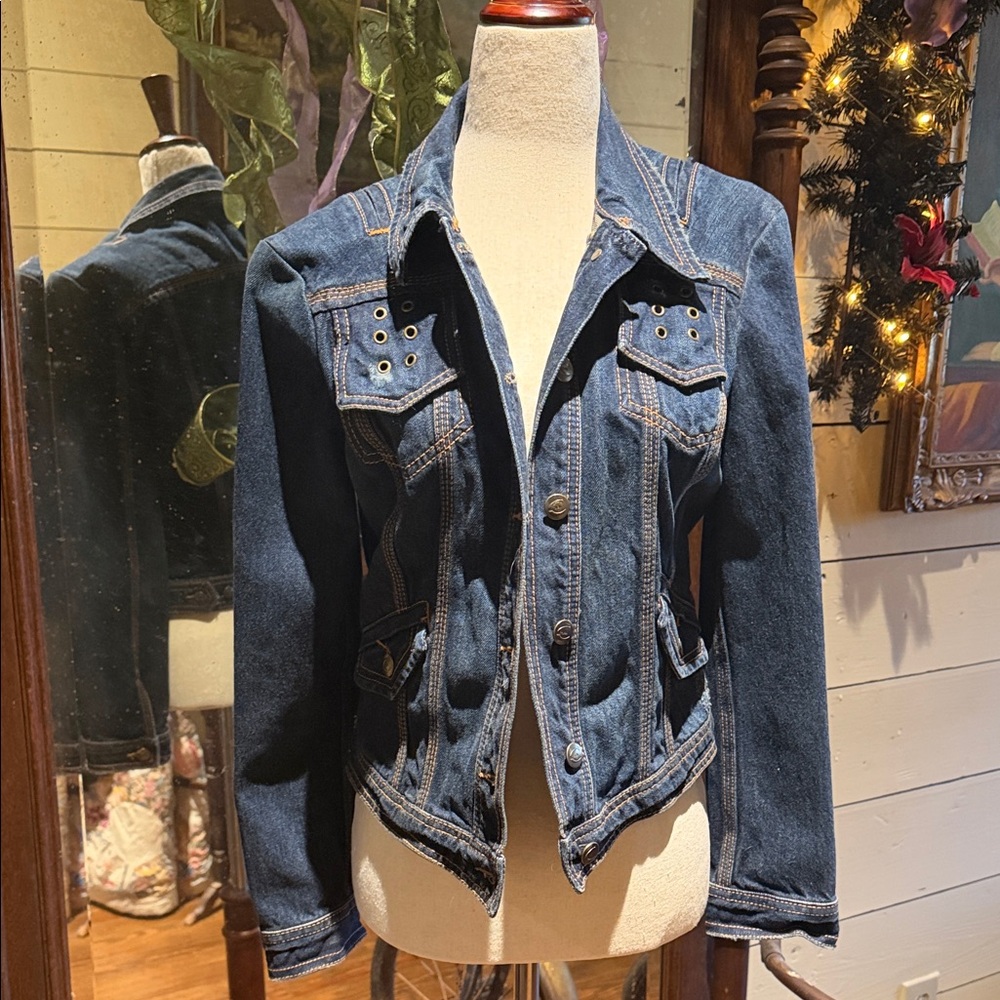 Just Cavalli Dark Denim Jacket